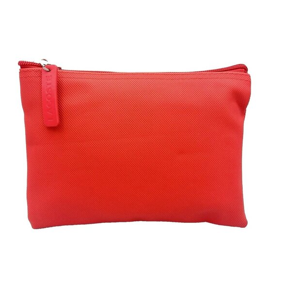 Lacoste Amenity Kit For Turkish Airline Complete Travel Pouch orange Unopened - Picture 2 of 6